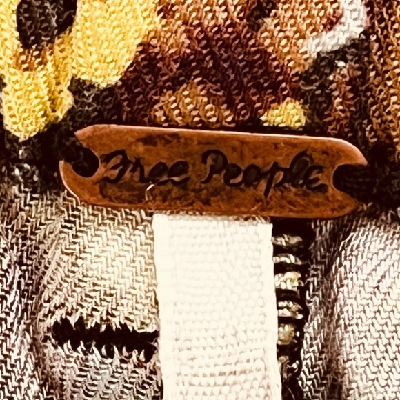 Free People Layla High Waist Tie Belt Flowy Boho Floral Print Shorts S - Picture 6 of 9